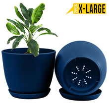 Enhance Your Space with Fast Forward Extra Large Plant Pots – Perfect Home Decor for Indoor and Outdoor Planters with Drainage - Explore Multi-Packs of Plastic Planters for Cactus and Succulents in Six Vibrant Colors Fast Forward