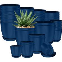 40-Pack Versatile White Plastic Plant Pots with Drainage – Perfect for Indoor Plants, Cacti, Succulents & More!