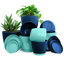 Fast Forward: Premium Set of 10 Indoor Plant Pots with Drainage Decorative Plastic Planters for Indoor Fast Forward