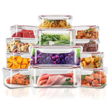 Plastic Food Containers set 3 Containers and 3 Lids Food Storage Containers with Airtight Lids