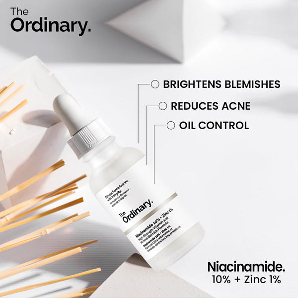 THE ORDINARY Niacinamide 10% + Zinc 1% 30ml, 1.01 Fl Oz, Liquid - Charcoal