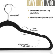 Premium Velvet Hangers Non-Slip Durable with 360 Degree Rotatable Hook 10 Pack Fast Forward