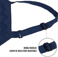 Apron with 2 Pockets Adjustable Bib & Neck Strap with Extra Long Ties Pack of 2 Fast Forward