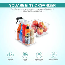 Fast Forward Organizer Bins Clear Fridge Organization