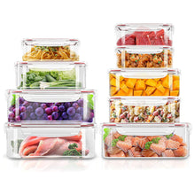 Plastic Food Containers set 3 Containers and 3 Lids Food Storage Containers with Airtight Lids