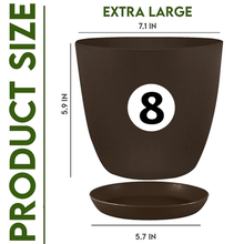 badgeElevate Your Space with Fast Forward Extra Large Plant Pots: Two Vibrant Colors, Drainage, Perfect for Indoor Planters - Explore Multi-Packs for Plastic Planters, Cactus, and Succulents Decor Fast Forward