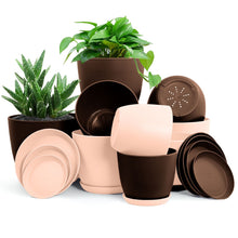 Fast Forward Premium Set of 10 Indoor Plant Pots with Drainage