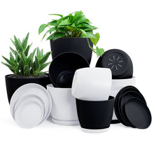 Fast Forward Premium Set of 10 Indoor Plant Pots with Drainage