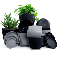 Fast Forward Premium Set of 10 Indoor Plant Pots with Drainage