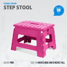 Foldable Step Stool for Kids 11 Inches Wide and 8 Inches Tall Holds Up to 136 kg light weight Fast Forward