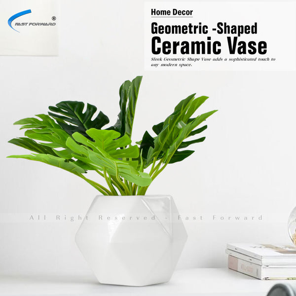 Fast Forward Geometric Shaped Ceramic Vases 