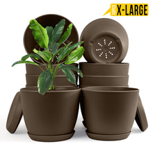 Enhance Your Space with Fast Forward Extra Large Plant Pots – Perfect Home Decor for Indoor and Outdoor Planters with Drainage - Explore Multi-Packs of Plastic Planters for Cactus and Succulents in Six Vibrant Colors Fast Forward