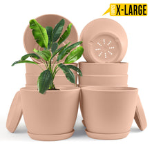 Enhance Your Space with Fast Forward Extra Large Plant Pots – Perfect Home Decor for Indoor and Outdoor Planters with Drainage - Explore Multi-Packs of Plastic Planters for Cactus and Succulents in Six Vibrant Colors Fast Forward