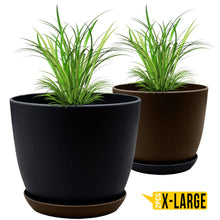 badgeElevate Your Space with Fast Forward Extra Large Plant Pots: Two Vibrant Colors, Drainage, Perfect for Indoor Planters - Explore Multi-Packs for Plastic Planters, Cactus, and Succulents Decor Fast Forward