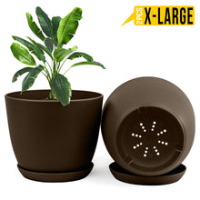 Enhance Your Space with Fast Forward Extra Large Plant Pots – Perfect Home Decor for Indoor and Outdoor Planters with Drainage - Explore Multi-Packs of Plastic Planters for Cactus and Succulents in Six Vibrant Colors Fast Forward