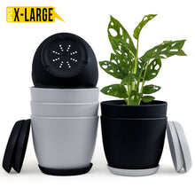 Fast Forward Extra Large Plant Pots with Drainage: Two Vibrant Colors, Ideal for Indoor Planters - Explore Multi-Packs for Plastic Planters, Cactus, and Succulents Pot Deco Fast Forward