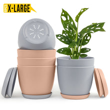 Revitalize Your Space with Fast Forward Extra Large Plant Pots: Two Vibrant Colors, Drainage, Ideal for Indoor Planters - Explore Multi-Packs for Plastic Planters, Cactus, and Succulents Decor Fast Forward