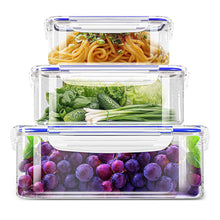 Plastic Food Containers set 3 Containers and 3 Lids Food Storage Containers with Airtight Lids Fast Forward