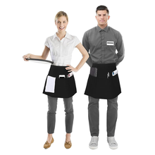 Waist Short Apron 3 Pocket for Men Women, Kitchen, Restaurant and Crafting Pack of 2 Fast Forward