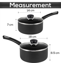 Utopia Kitchen Nonstick Saucepan Set with Lid - 1 Quart and 2 Quart Multipurpose Pots Set Use for Home Kitchen or Restaurant Utopia