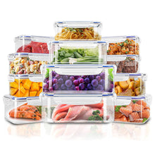 Plastic Food Containers set 3 Containers and 3 Lids Food Storage Containers with Airtight Lids