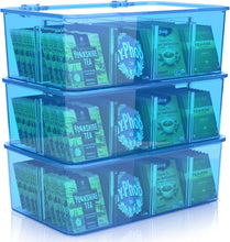 Tea Bag Organizer Stackable with Clear Top Lid Kitchen Cabinets Pantry