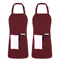 Apron with 2 Pockets Adjustable Bib & Neck Strap with Extra Long Ties Pack of 2 Fast Forward