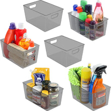 Organizer Bins Clear Pack of 2 - Streamline Your Pantry and Fridge Organization